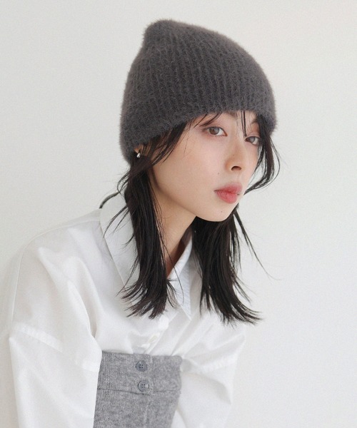 LIAN（リアン）の「フェザーヤーンニットビーニー（ニットキャップ