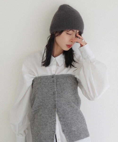 LIAN（リアン）の「フェザーヤーンニットビーニー（ニットキャップ