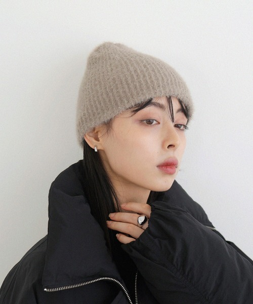 LIAN（リアン）の「フェザーヤーンニットビーニー（ニットキャップ