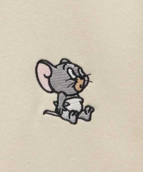 Tom&Jerry(トムアンドジェリー)の「TOM&JERRY トムとジェリー プリント 刺繍 トレーナー(スウェット・レディース・クリーム/ブラック/ベージュ・M/L)」の12枚目の写真