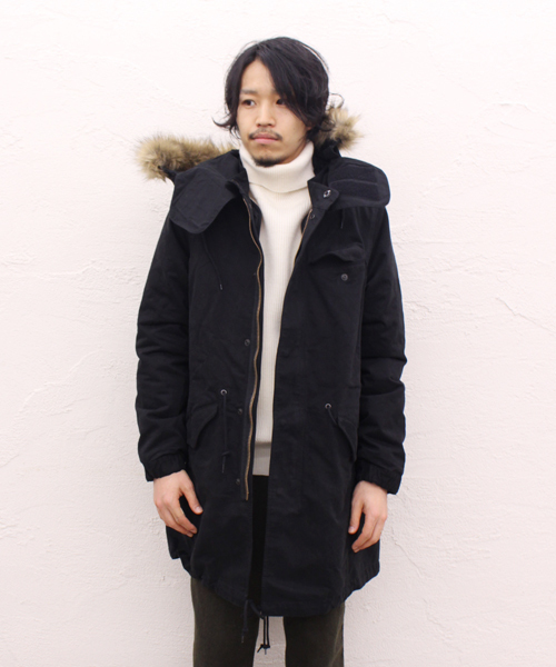 CIAOPANIC（チャオパニック）の「【Ciaopanic】ブロークンツイルＭ-51モッズコート（モッズコート・メンズ・ブラック/オリーブ・MEDIUM/LARGE/SMALL）」の2枚目の写真