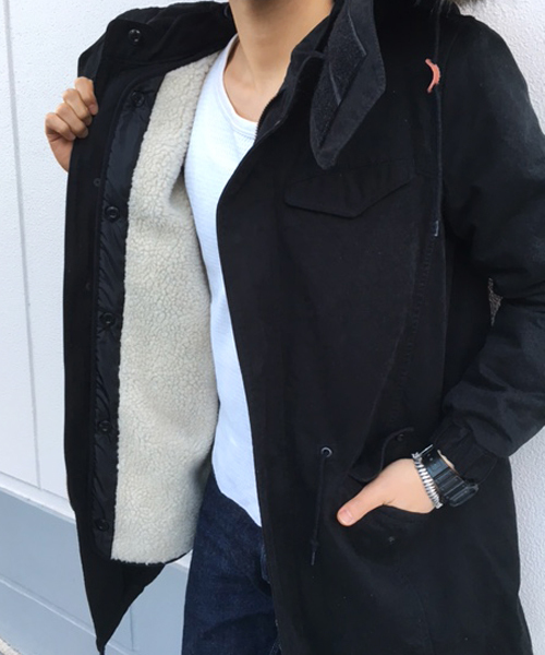 CIAOPANIC（チャオパニック）の「【Ciaopanic】ブロークンツイルＭ-51モッズコート（モッズコート・メンズ・ブラック/オリーブ・MEDIUM/LARGE/SMALL）」の4枚目の写真