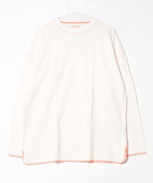 UNIVERSAL OVERALL(ユニバーサルオーバーオール)の「UNIVERSAL OVERALL / Heavyweight thermal loose fit L/S / UVOP-005(Tシャツ/カットソー・メンズ・ブラック系その他/ブラック/ホワイト/ホワイト系その他/グリーン/オレンジ・MEDIUM/LARGE/X-LARGE/SMALL)」の6枚目の写真