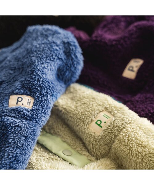 p.premier(ピードットプルミエ)の「ファーフリースプルオーバー(スウェット・キッズ・ブラック/ブルー/パープル/ミント・80/90/100/110/120/130/140)」の10枚目の写真