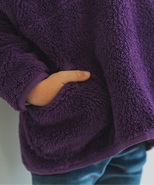 p.premier(ピードットプルミエ)の「ファーフリースプルオーバー(スウェット・キッズ・ブラック/ブルー/パープル/ミント・80/90/100/110/120/130/140)」の12枚目の写真
