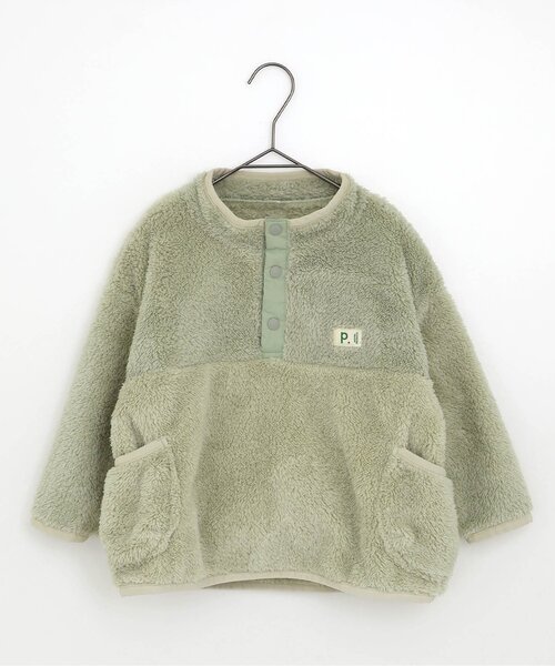 p.premier(ピードットプルミエ)の「ファーフリースプルオーバー(スウェット・キッズ・ブラック/ブルー/パープル/ミント・80/90/100/110/120/130/140)」の22枚目の写真