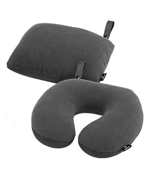 EagleCreek（イーグルクリーク）の「EagleCreek イーグルクリーク 2IN1 トラベルピロー（トラベルグッズ・メンズ・ブルー系その他/チャコールグレー/グレー/ブルー・FREE）」の2枚目の写真