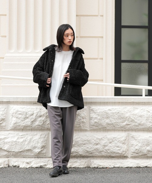 セール】『プードルボアジャケット』（ブルゾン）｜n'OrLABEL