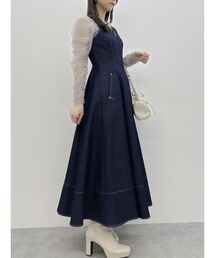 dazzlin | ステッチジャンスカ(ジャンパースカート)