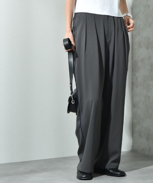 INTERPLANET(インタープラネット)の「配色パイピングパンツ(その他パンツ・レディース・グレー/ブラック・FREE)」の2枚目の写真