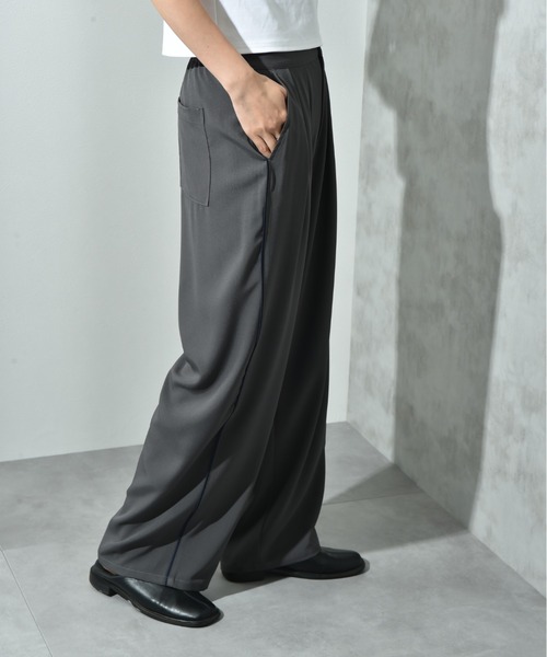 INTERPLANET(インタープラネット)の「配色パイピングパンツ(その他パンツ・レディース・グレー/ブラック・FREE)」の10枚目の写真