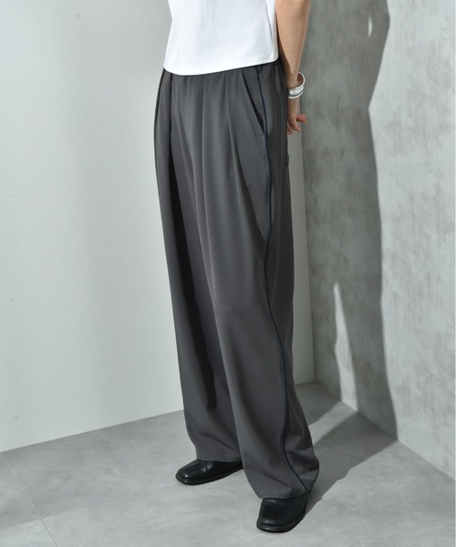 INTERPLANET(インタープラネット)の「配色パイピングパンツ(その他パンツ・レディース・グレー/ブラック・FREE)」の12枚目の写真