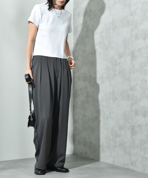 INTERPLANET(インタープラネット)の「配色パイピングパンツ(その他パンツ・レディース・グレー/ブラック・FREE)」の4枚目の写真