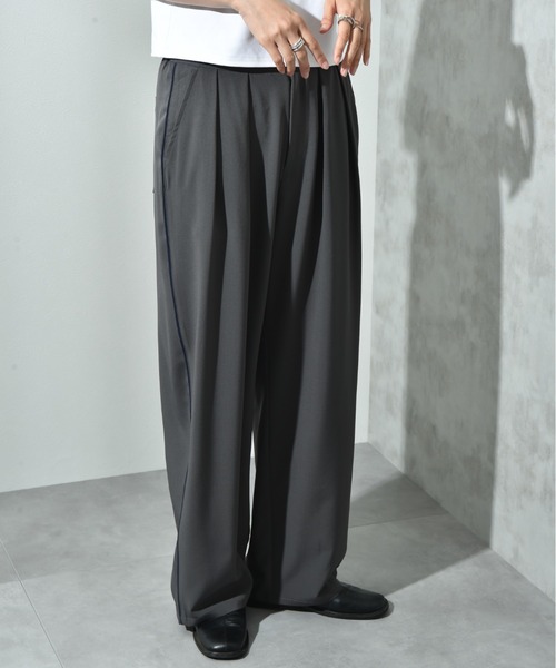 INTERPLANET(インタープラネット)の「配色パイピングパンツ(その他パンツ・レディース・グレー/ブラック・FREE)」の14枚目の写真