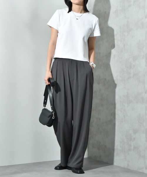 INTERPLANET(インタープラネット)の「配色パイピングパンツ(その他パンツ・レディース・グレー/ブラック・FREE)」の3枚目の写真