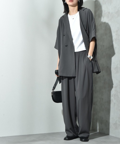 INTERPLANET(インタープラネット)の「配色パイピングパンツ(その他パンツ・レディース・グレー/ブラック・FREE)」の8枚目の写真