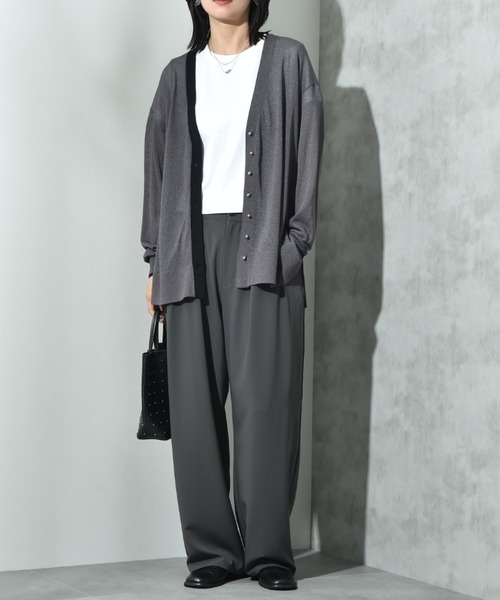 INTERPLANET(インタープラネット)の「配色パイピングパンツ(その他パンツ・レディース・グレー/ブラック・FREE)」の15枚目の写真