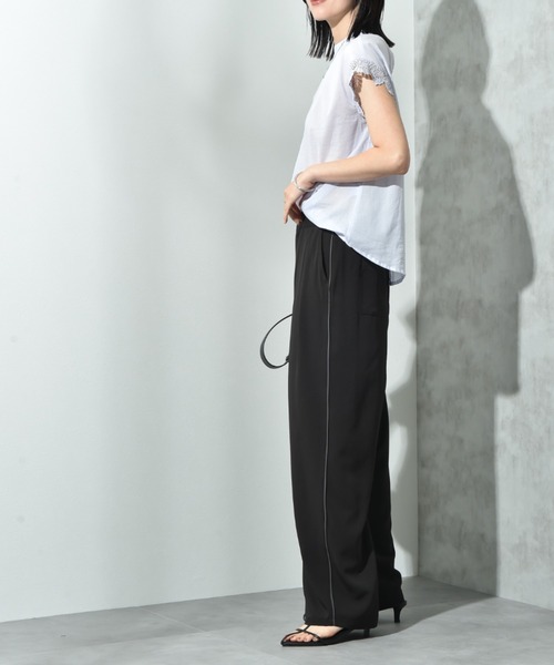 INTERPLANET(インタープラネット)の「配色パイピングパンツ(その他パンツ・レディース・グレー/ブラック・FREE)」の18枚目の写真