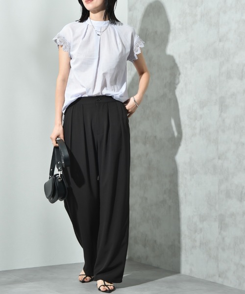 INTERPLANET(インタープラネット)の「配色パイピングパンツ(その他パンツ・レディース・グレー/ブラック・FREE)」の20枚目の写真