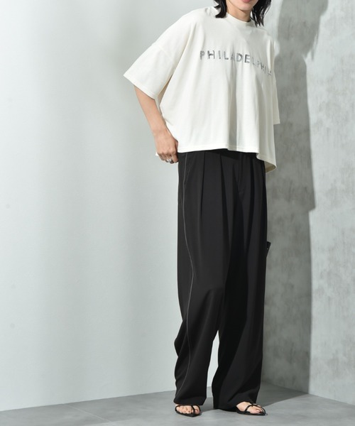 INTERPLANET(インタープラネット)の「配色パイピングパンツ(その他パンツ・レディース・グレー/ブラック・FREE)」の22枚目の写真