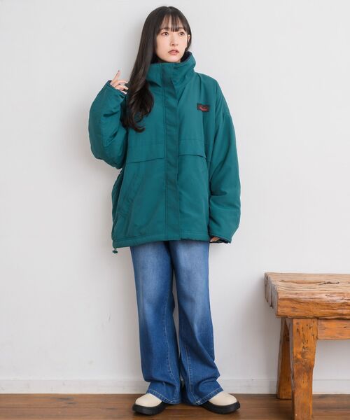 RETRO GIRL（レトロガール）の「【リバイバル】ボアリバーナイロンBZ（ブルゾン・レディース・ナチュラル/グリーン/ブラック/レッド/ラベンダー・FREE）」の18枚目の写真
