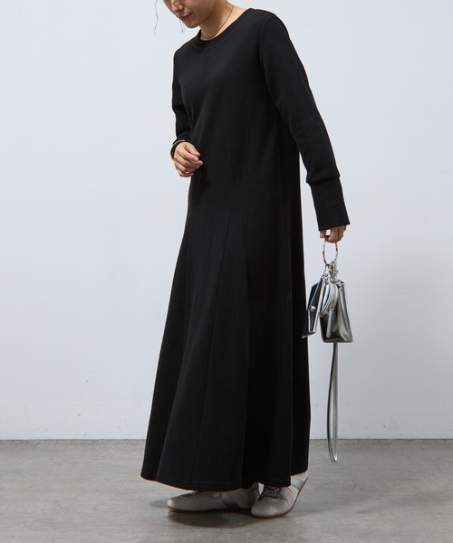 COLONY 2139（コロニートゥーワンスリーナイン）の「カルゼ長袖フレアワンピース（ワンピース・レディース・ライトグレー/ブラック/カーキ・FREE）」の5枚目の写真