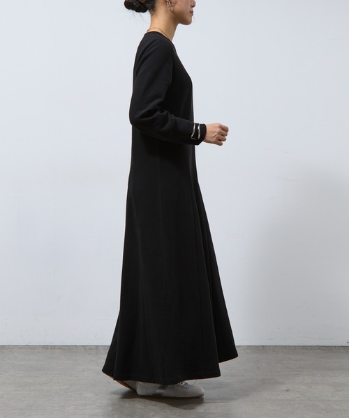 COLONY 2139（コロニートゥーワンスリーナイン）の「カルゼ長袖フレアワンピース（ワンピース・レディース・ライトグレー/ブラック/カーキ・FREE）」の7枚目の写真