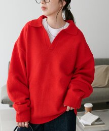 DISCOAT（ディスコート）の「【WEB限定】スキッパーニット《ユニセックス》（ニット/セーター・メンズ）」