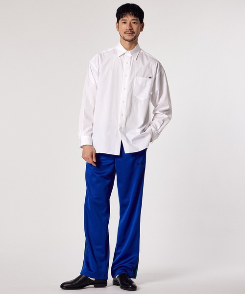 LANVIN en Bleu（ランバンオンブルー）の「【LANVIN en Bleu ESSENTIAL】BAILLY / ワイドフィット レギュラーカラー シャツ（シャツ/ブラウス・メンズ・ホワイト/ブルー・MEDIUM/LARGE/X-LARGE）」の3枚目の写真