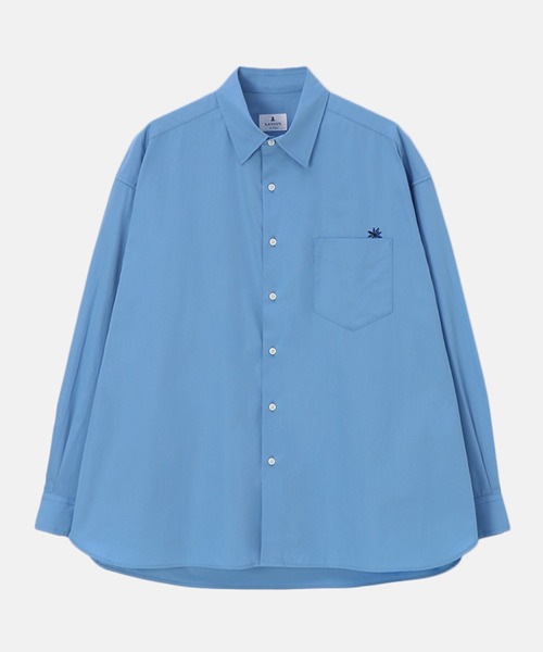 LANVIN en Bleu（ランバンオンブルー）の「【LANVIN en Bleu ESSENTIAL】BAILLY / ワイドフィット レギュラーカラー シャツ（シャツ/ブラウス・メンズ・ホワイト/ブルー・MEDIUM/LARGE/X-LARGE）」の12枚目の写真