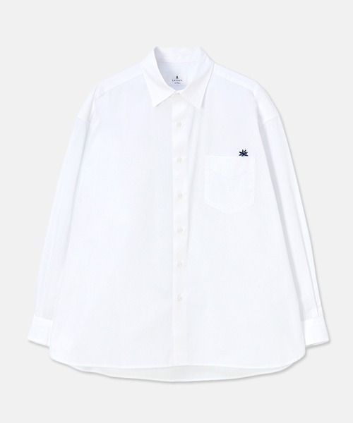 LANVIN en Bleu（ランバンオンブルー）の「【LANVIN en Bleu ESSENTIAL】BAILLY / ワイドフィット レギュラーカラー シャツ（シャツ/ブラウス・メンズ・ホワイト/ブルー・MEDIUM/LARGE/X-LARGE）」の11枚目の写真