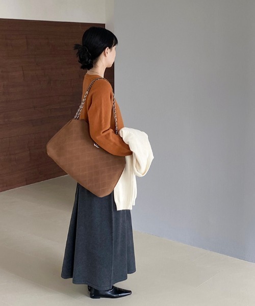 プレート付きヘンリーネックラグランニット（ニット/セーター）｜Alum'（アルム）