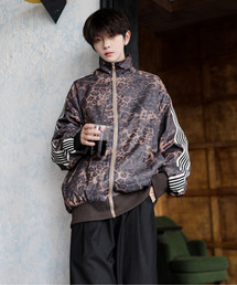 EFFECTION（エフェクション）の「【neos】ルーズシルエット レオパード 総柄 ライン トラック ジャケット（ジャージ）」