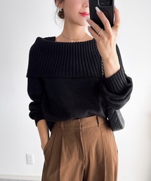 オフショルダー」に該当するトップス（ブラック/黒色系