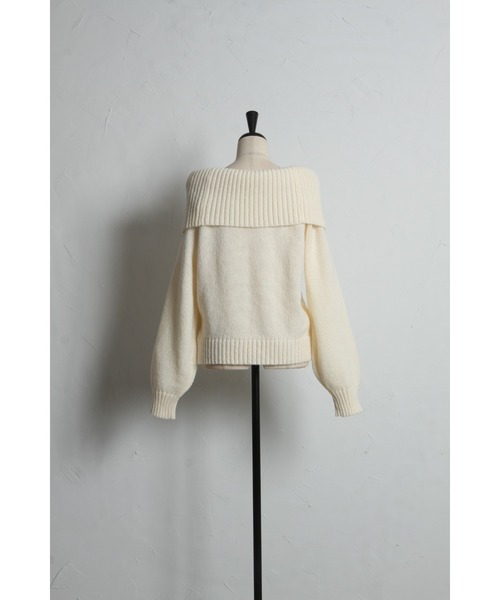 ZOZO限定】モヘアタッチオフショルダーニット（ニット/セーター