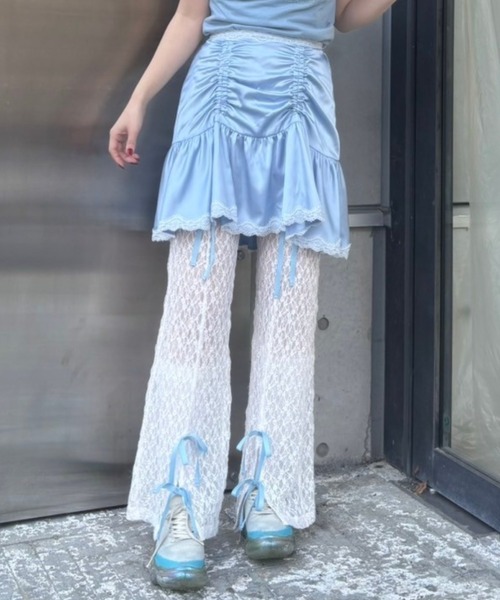 Candy Stripper（キャンディストリッパー）の「SATIN GATHER SKIRT