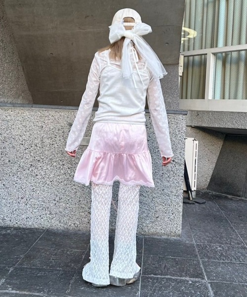 Candy Stripper(キャンディストリッパー)の「SATIN GATHER SKIRT LAYERED パンツ(その他パンツ・レディース・ピンク/ブラック/ライトブルー・FREE)」の20枚目の写真