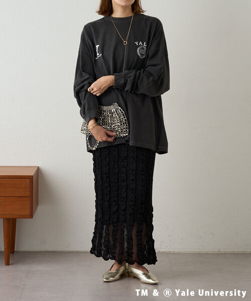 SHENERY（シーナリー）の「【GOOD ROCK SPEED】college ロンTee（Tシャツ/カットソー・レディース・ホワイト/ピンク/チャコールグレー・FREE）」の22枚目の写真