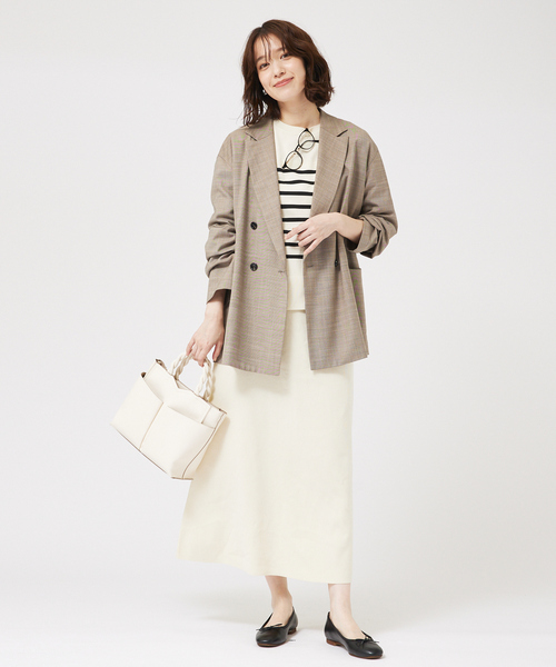 abahouse mavie(アバハウスマヴィ)の「【セットアップ対応】ボーダーニットプルオーバー(ニット/セーター・レディース・ホワイト/ネイビー・フリー)」の18枚目の写真