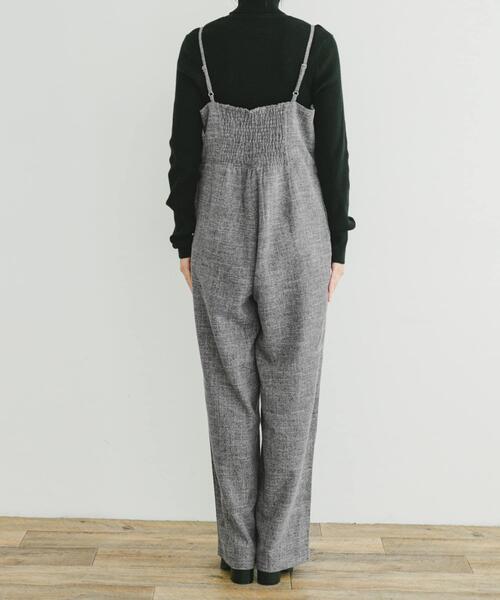 ITEMS URBANRESEARCH(アイテムズ アーバンリサーチ)の「ツイードライクサロペット(サロペット/オーバーオール・レディース・ブラック・FREE)」の9枚目の写真