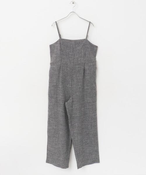 ITEMS URBANRESEARCH(アイテムズ アーバンリサーチ)の「ツイードライクサロペット(サロペット/オーバーオール・レディース・ブラック・FREE)」の10枚目の写真