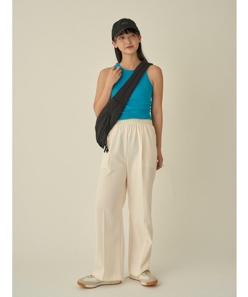 emmi（エミ）の「コットンタンクトップ（タンクトップ・レディース・アイボリー/ブラック/オレンジ/グレー/ターコイズブルー・FREE）」の19枚目の写真