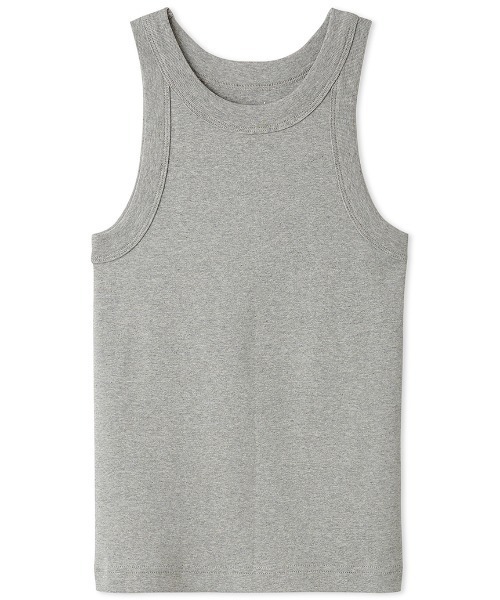 emmi（エミ）の「コットンタンクトップ（タンクトップ・レディース・アイボリー/ブラック/オレンジ/グレー/ターコイズブルー・FREE）」の9枚目の写真