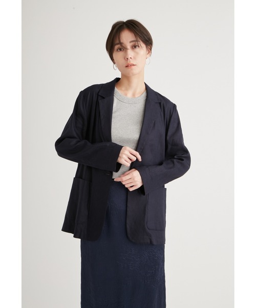 emmi（エミ）の「コットンタンクトップ（タンクトップ・レディース・アイボリー/ブラック/オレンジ/グレー/ターコイズブルー・FREE）」の18枚目の写真