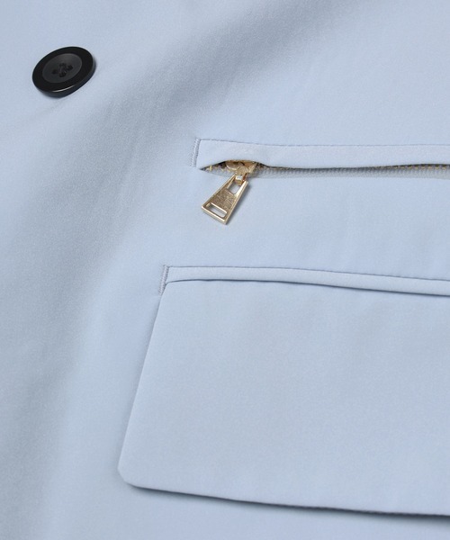 CULLNI（クルニ）の「Stretch Taffeta Zip Pocket Tailored Jacket（テーラードジャケット・メンズ・ブラック/ライトブルー/ネイビー/オフホワイト・1/2/0）」の16枚目の写真