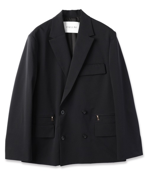 CULLNI（クルニ）の「Stretch Taffeta Zip Pocket Tailored Jacket（テーラードジャケット・メンズ・ブラック/ライトブルー/ネイビー/オフホワイト・1/2/0）」の7枚目の写真