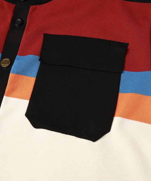 CULLNI（クルニ）の「Collarless Buttoned Short Sleeve Knit