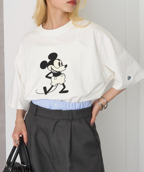 DISCUS(ディスカス)の「【DISCUS】DISCUS×Disney Tシャツ 5287-5670(Tシャツ/カットソー・レディース・ブラック系その他2/ホワイト系その他2/ホワイト/ブラック・L/M)」の16枚目の写真