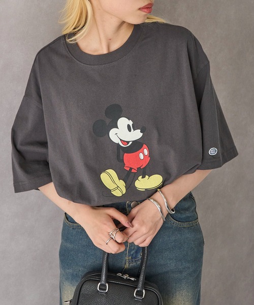 DISCUS(ディスカス)の「【DISCUS】DISCUS×Disney Tシャツ 5287-5670(Tシャツ/カットソー・レディース・ブラック系その他2/ホワイト系その他2/ホワイト/ブラック・L/M)」の6枚目の写真