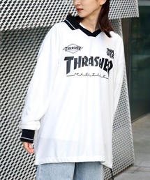 【THRASHER/スラッシャー】ゲームシャツ 襟付きロングスリーブTシャツ